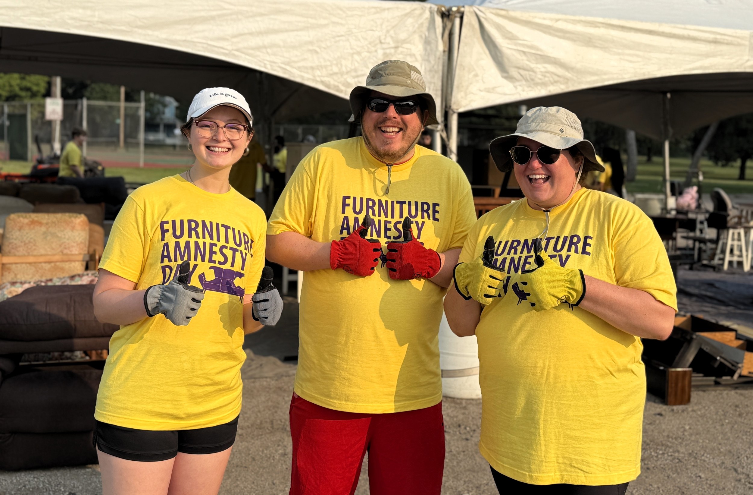 Volunteers at Furniture Amnesty Day