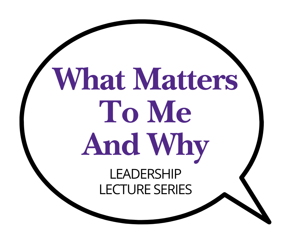 What Matters to Me and Why speech bubble