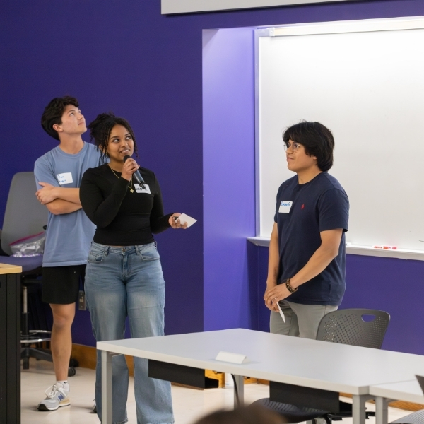 student group presenting