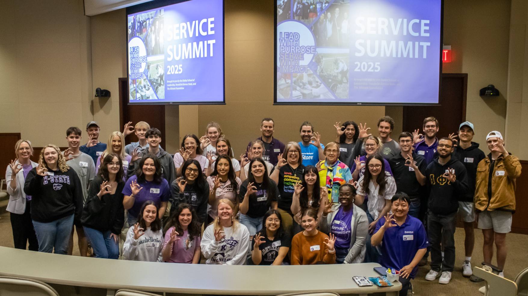 Student leaders gathered at the first ever Service Summit