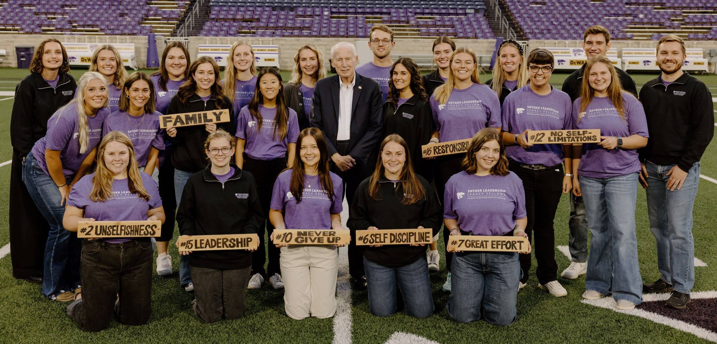 Snyder Fellows group photo with Bill Snyder