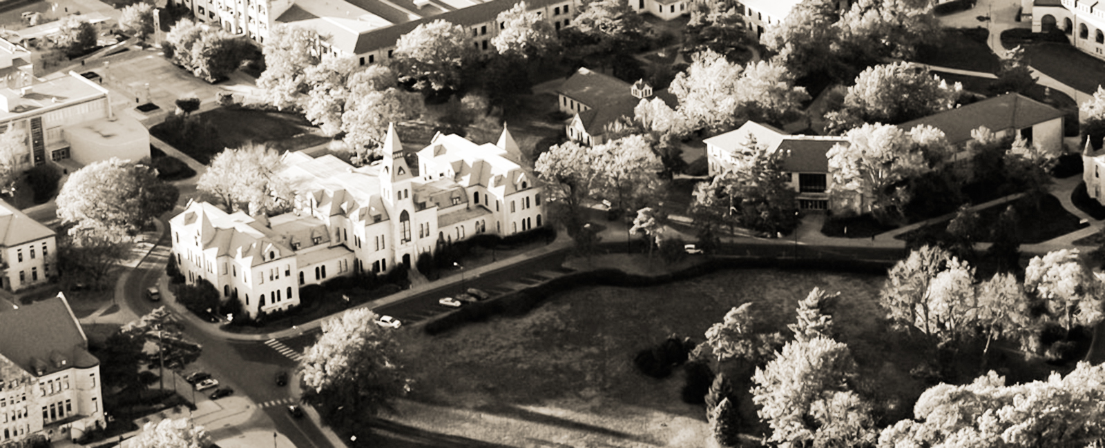 overhead shot of k-state buildings