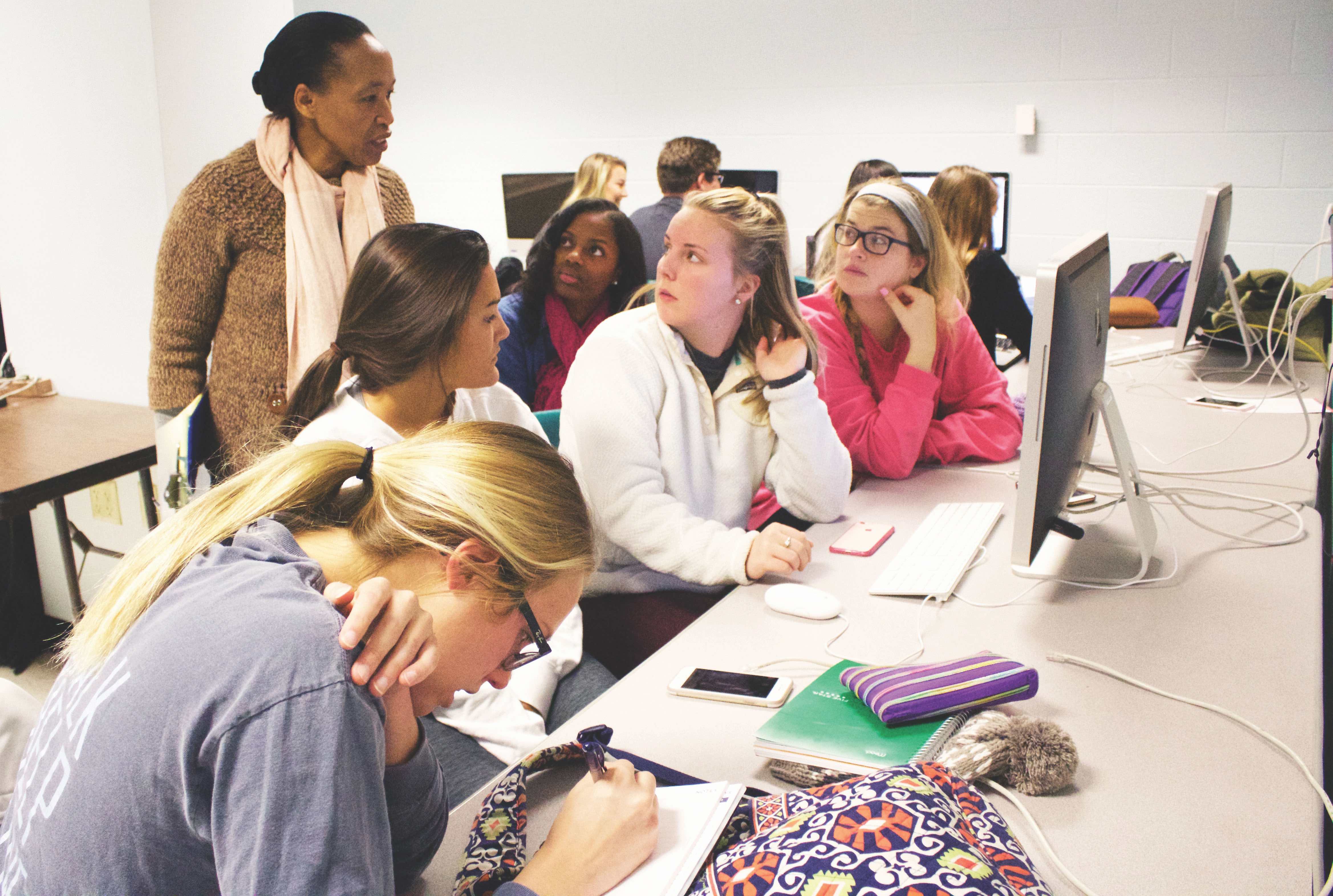 Professor Nancy Muturi in classroom