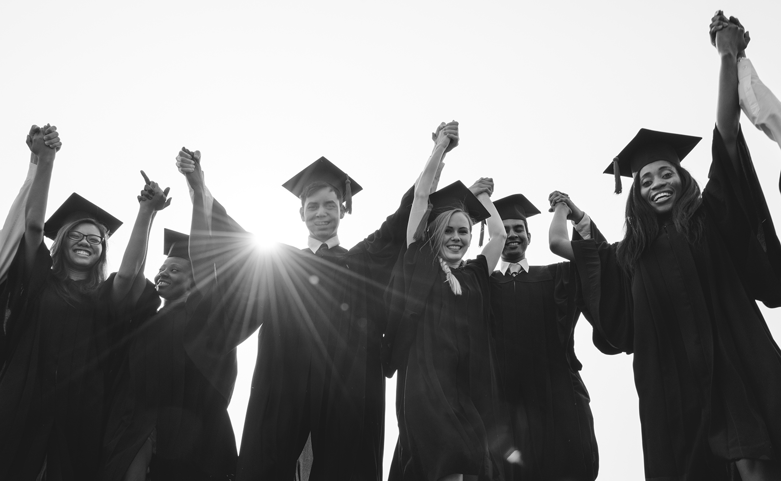 graduating students celebrating