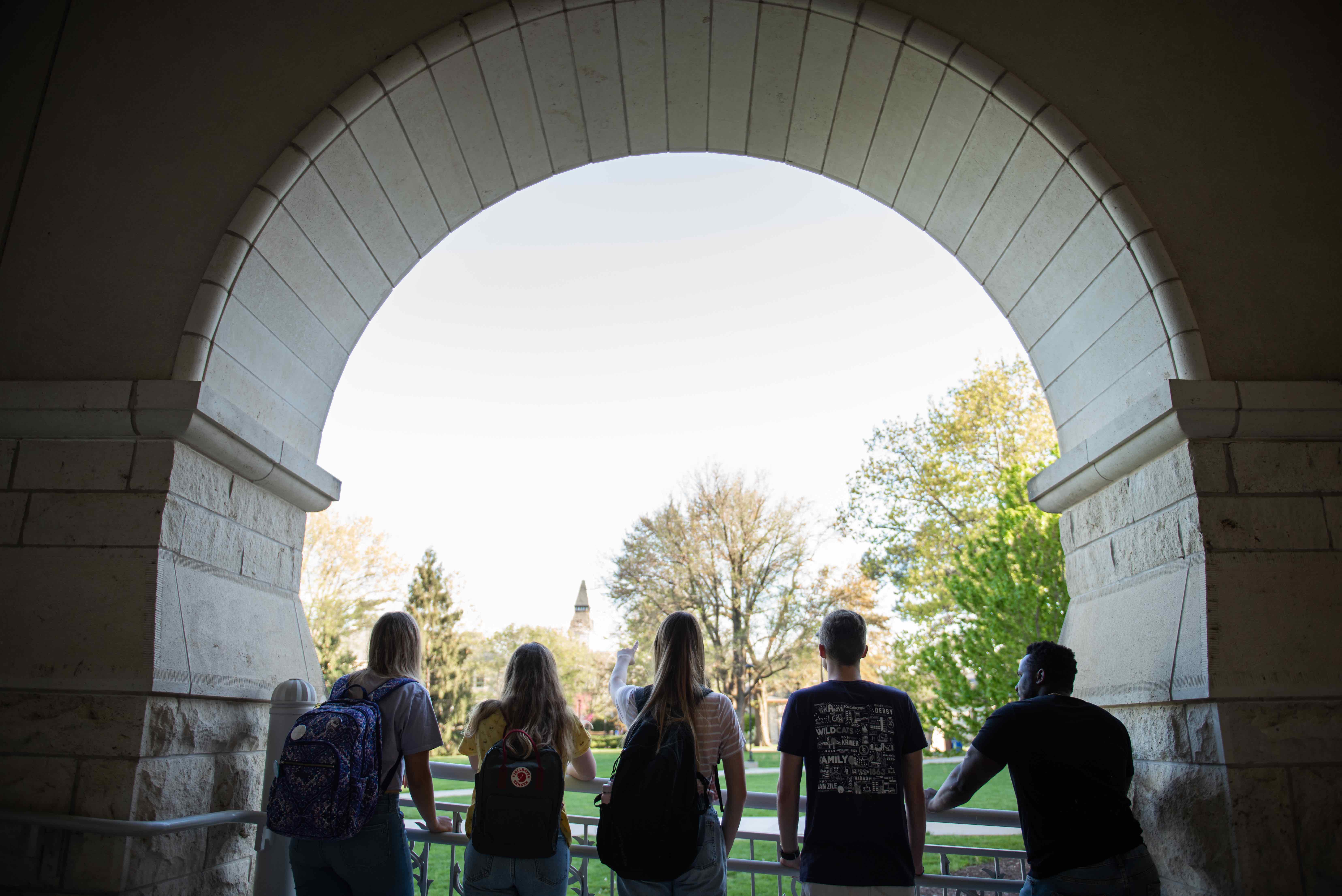 Students on campus