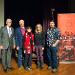 THE HOT ZONE panel discussion included, from left, Kansas State University President Richard Myers; real-life subjects Jerry and Nancy Jaax; and showrunners, writers and executive producers Kelly Souders and Brian Peterson. 