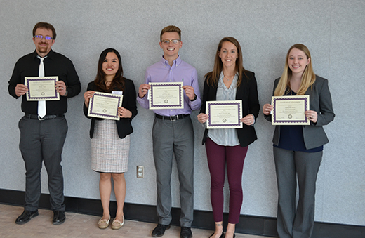 First-place winners of Kansas State University's annual Graduate Research, Arts and Discovery Forum. 
