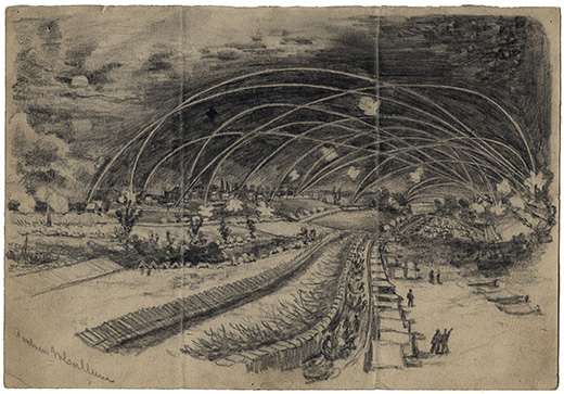 "Siege of Petersburg, Virginia: A Night Attack" "Siege of Petersburg, Virginia: A Night Attack"