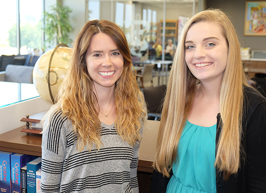 Kara Simon, left, and Katya Luckenbach 