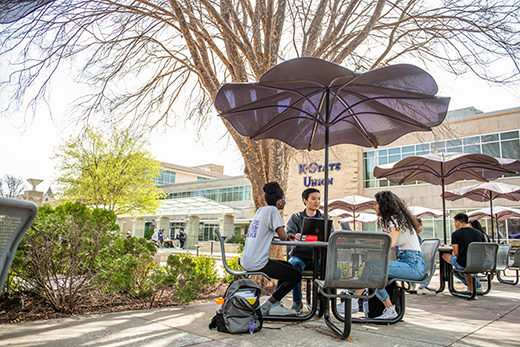 Students on K-State Manhattan campus