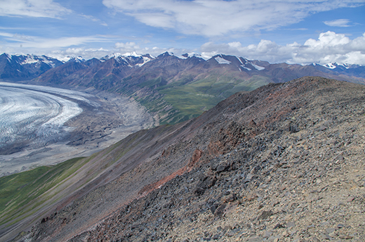 Wrangell volcano arc