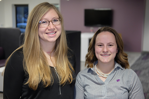 Elsie McCoy, left, and MaRyka Smith