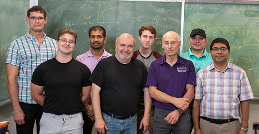 This photo shows the K-State researchers who are collaborating with HydroGraph Clean Power Inc.