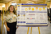 Sample Jaymi Peterson, a doctoral student in Food, Nutrition, Dietetics and Health, received an award for her outstanding research poster presentation, "Effects of pH and wet cooking on sorghum starch digestibility, phenolic profile, and cell bioactivity."
