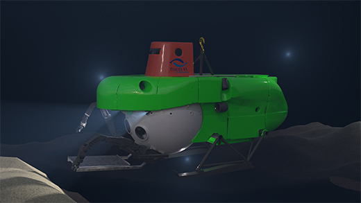 Submarine rendering
