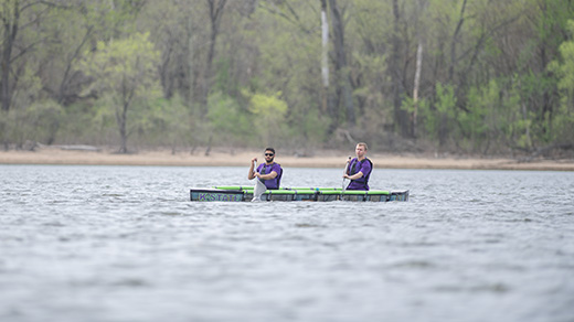 Concrete Canoe racers