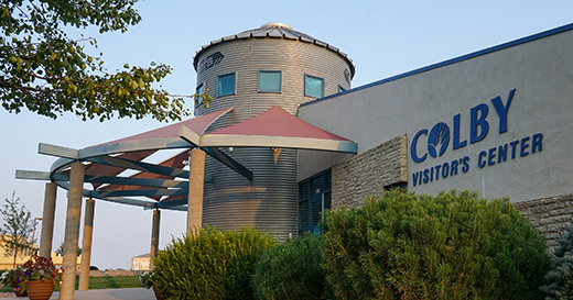 This image shows the Colby Visitor's Center in Thomas County. 