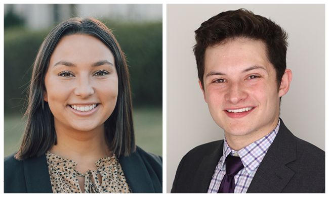 Kylie Litavniks and Jeremy Kamman will travel internationally as cultural and academic ambassadors as part of awards through the Fulbright Program.
