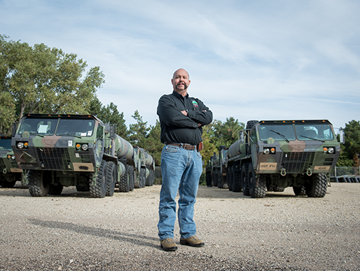 Eric with trucks