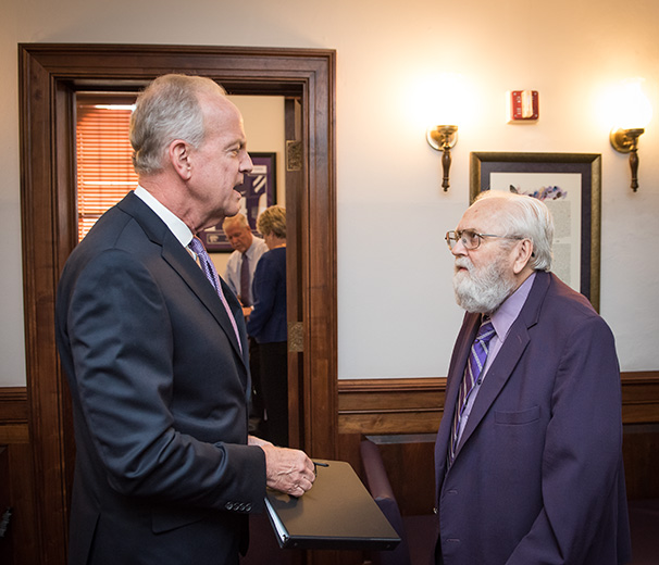 Sen. Jerry Moran and Barry Flinchbaugh