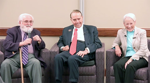 Bob Dole with Barry Flinchbaugh and Nancy Kassebaum