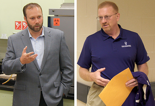 Brian Lubbers, left, and Michael Apley 