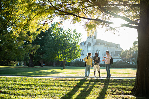 Students near Anderson