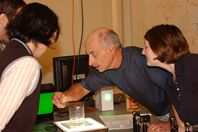 Chris Sorensen with students