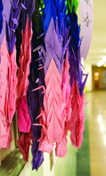 Thousand Paper Crane display