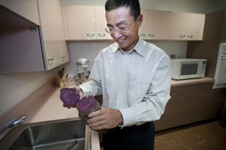 George Wang and purple sweet potato