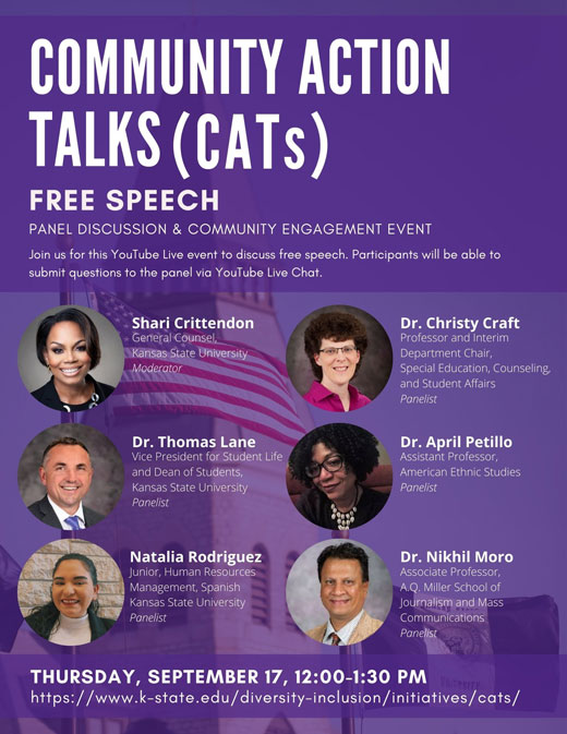 CATS free speech flyer