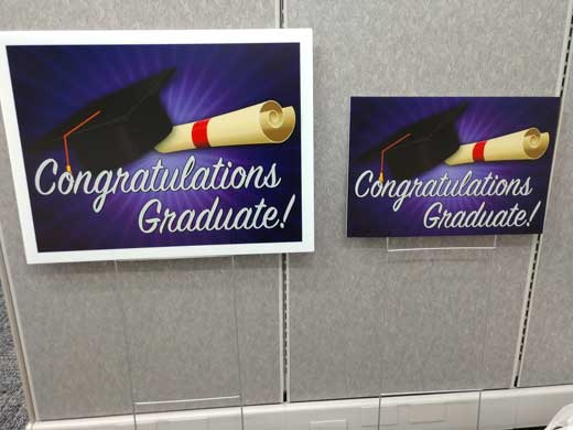 Graduation yard sign