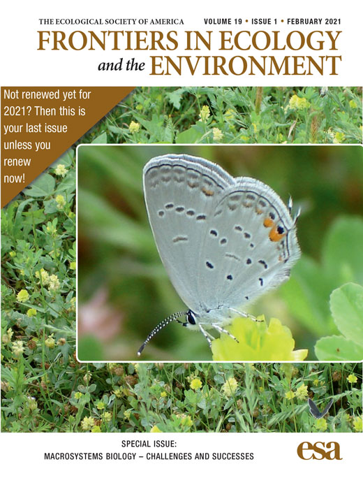 Frontiers in Ecology and the Environment February cover