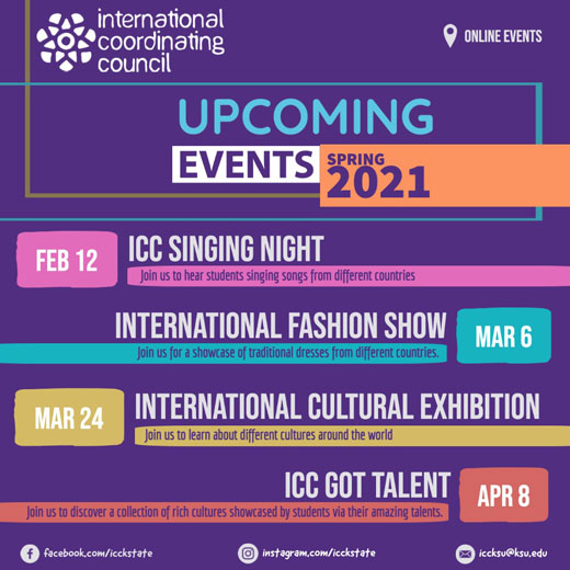 ICC events flyer