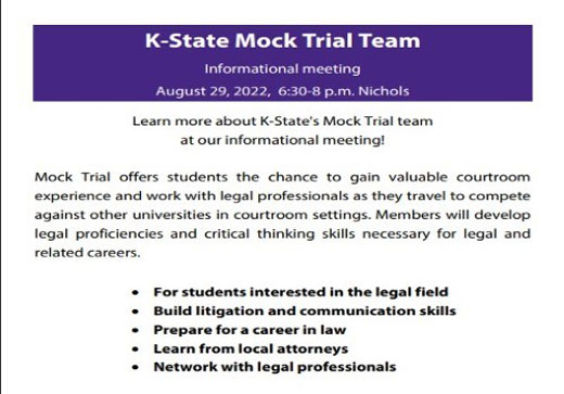 Mock Trial flyer