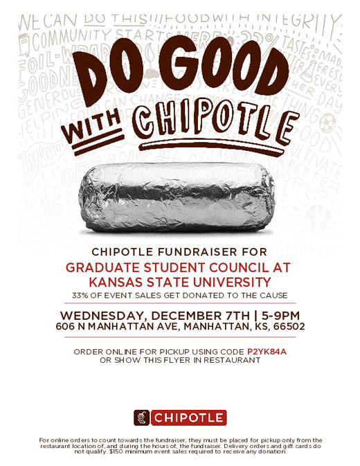 Chipotle fundraiser flyer