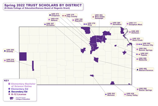 K-State District map