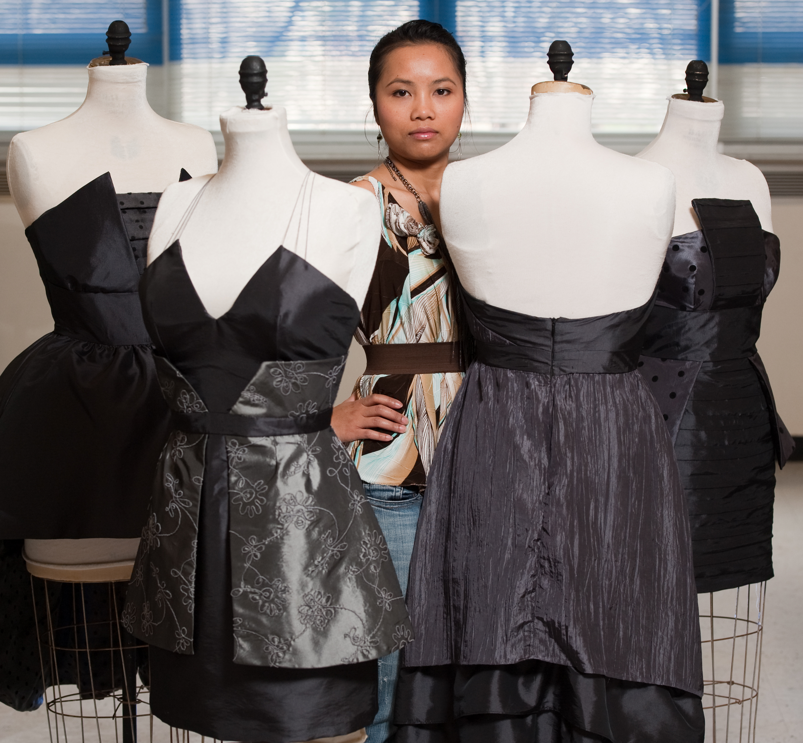 Designing a career: Student fashions her first collection