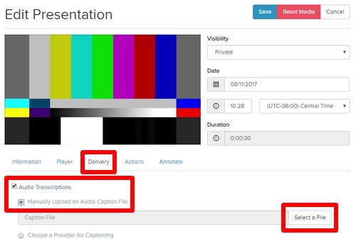 Audio Transcription Settings