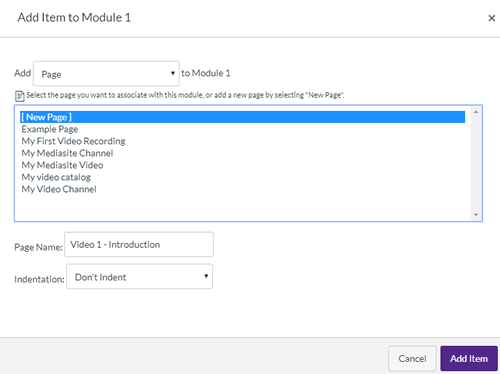 Configuring page options in Canvas