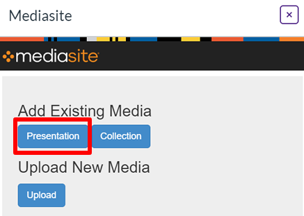 Presentation option