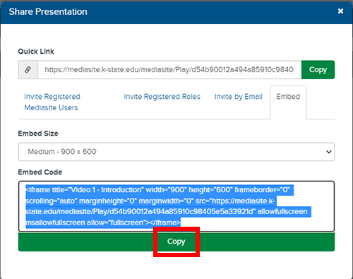 Copy Embed Code