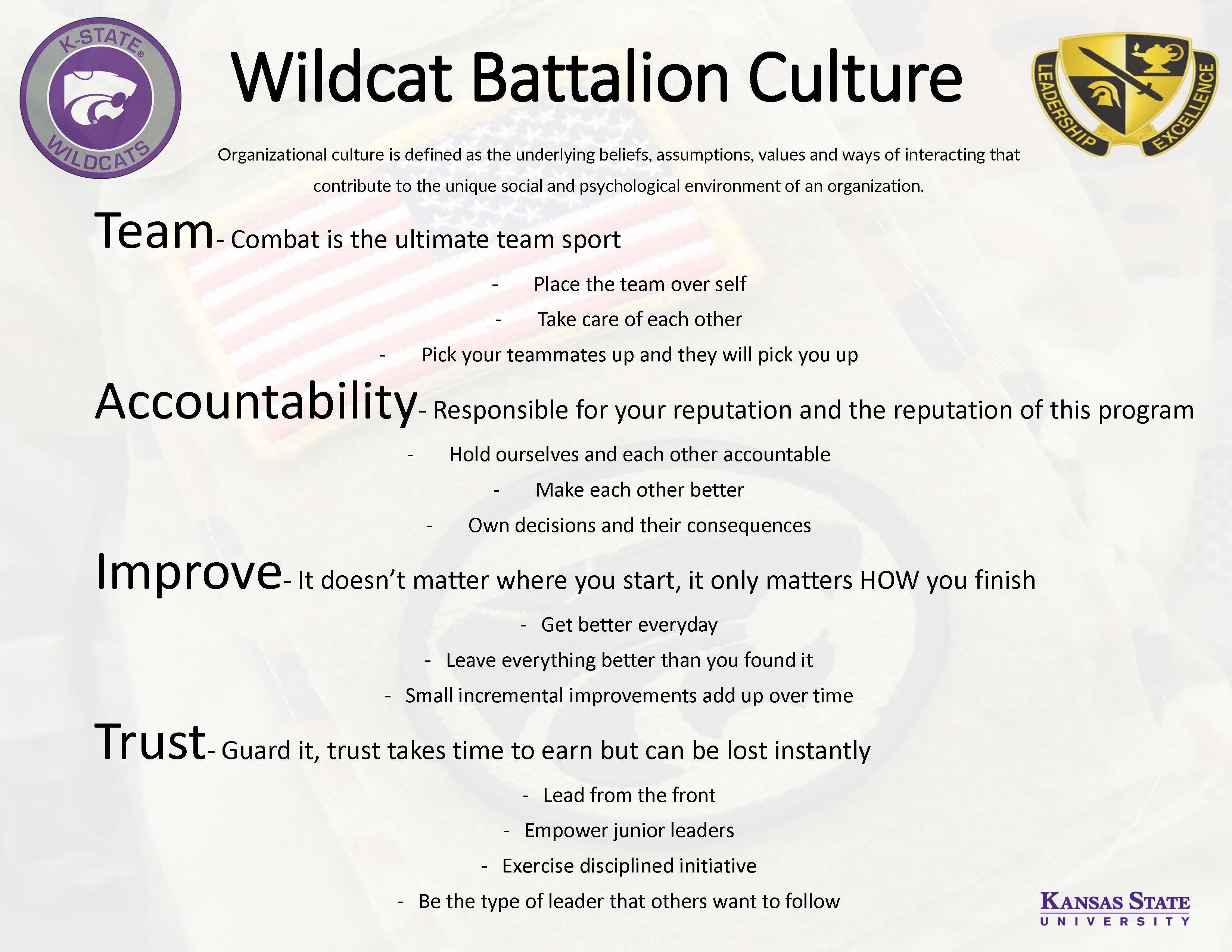 Wildcat Battalion Culture