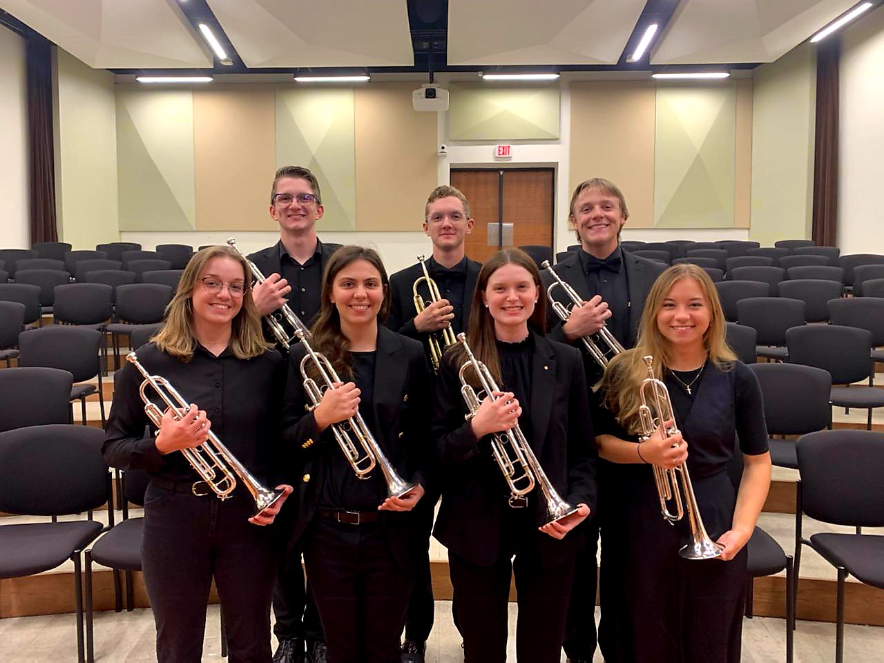 KSU Wind Ensemble trumpet section