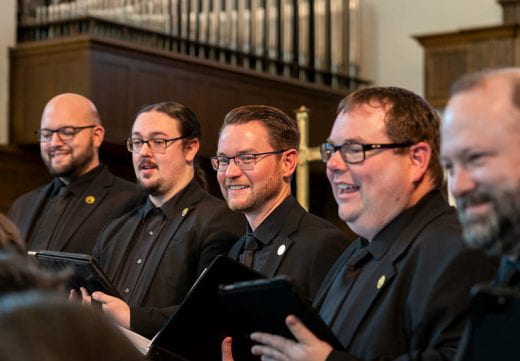 Bryan Pinkall and other members of the Kansas City Chorale