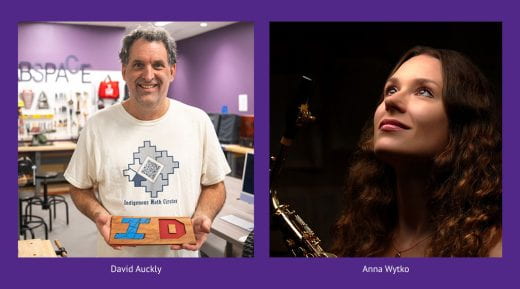 separate photos of David Auckly and Anna Wytko