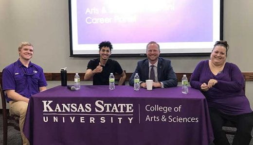 photo of alumni at career panel