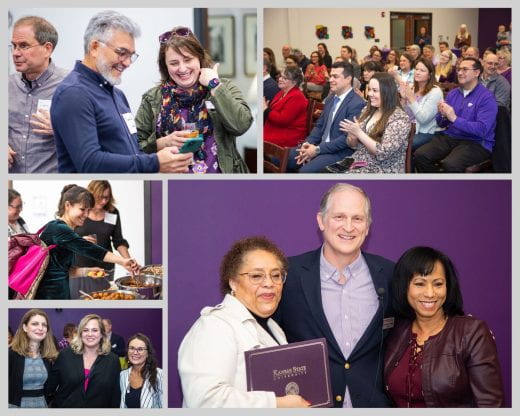 Photo collage of Arts & Sciences Awards Celebration on Feb. 9, 2024
