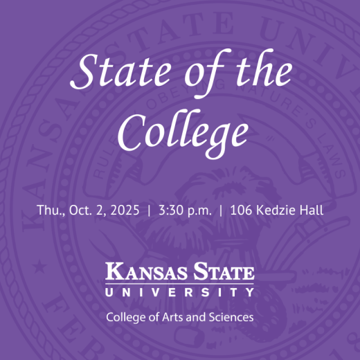 graphic with university seal and info about event