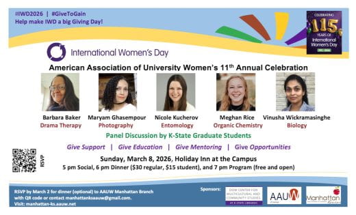graphic showing information about the event and pictures of the panelists